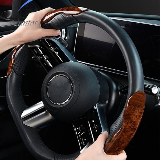 1 Pair Durable Super-thin Breathable Steering Wheel Protector Anti-skid Steering Wheel Cover Automobile Accessories