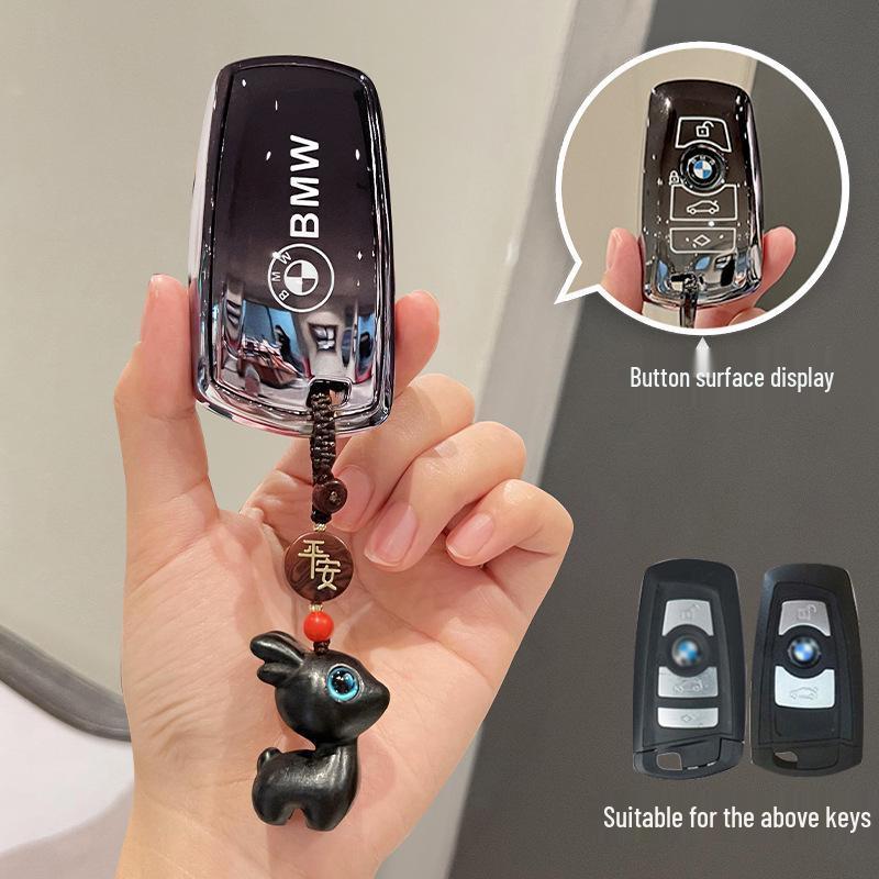 Luxus Schlüsselabdeckung für BMW: Kompatibel mit X3, 3, 4, 5, 6 und 7 Serie - Unisex Premium Schutz