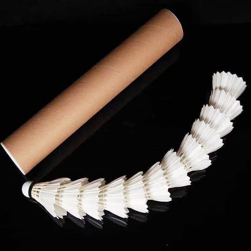 WEZHO 12-Pack White Badminton Shuttlecocks (Competition/Training)