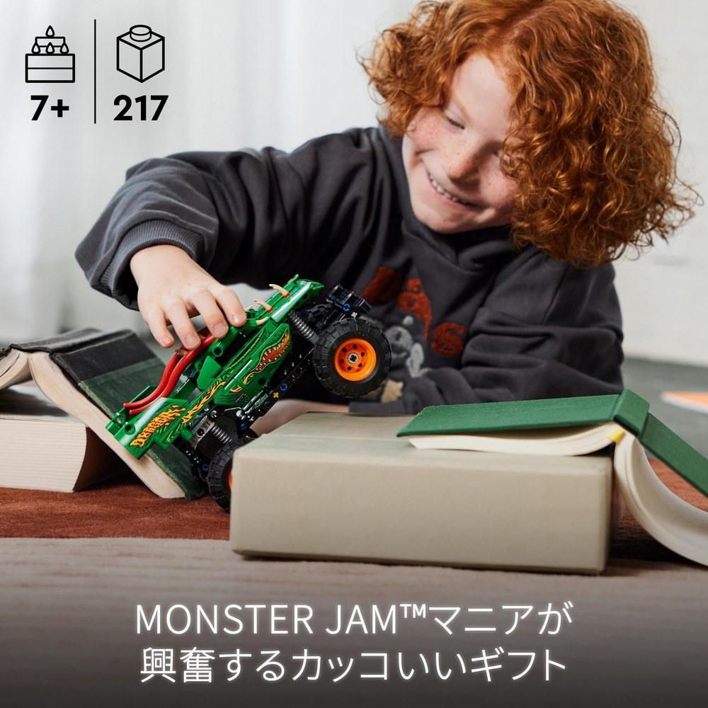 LEGO Technic Monster Jam Dragon Playset 42149 Vehicle Car Minifigure Gift for Boys Girls Kids 7-9 Years Old