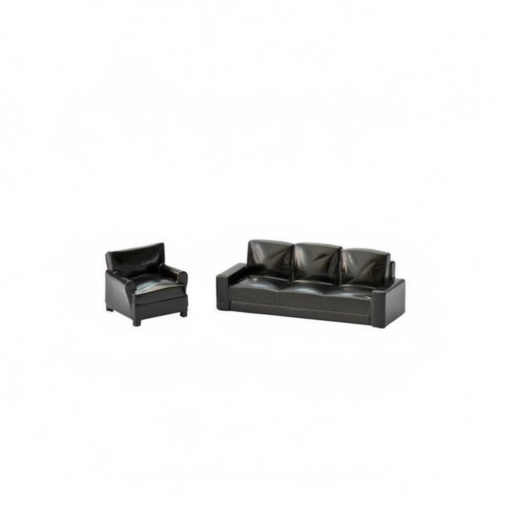 1/64 Scale Sofa Set Photography Props Exquisite Workmanship