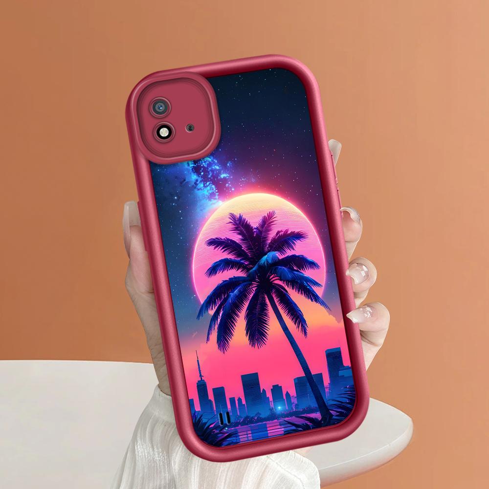 Weiches Silikon-Quadratleiter-Druckmuster-Telefongehäuse Vollständige Abdeckungskamera Stoßfestes Schutzgummigehäuse für OPPO Realme