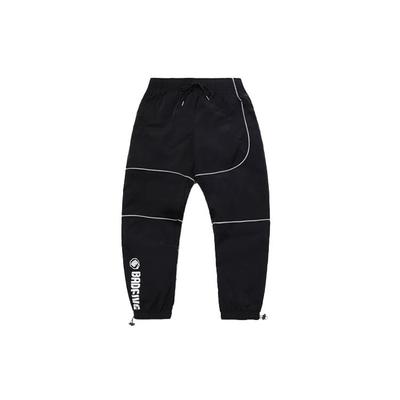 Li Ning Badfive Sports Basketball Series Jianghu Hero Patchwork Cuffed Loose Sports Pants Men Pants Black AKXQ561-1