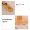 Wooden Paper Towel Holder with Stable Base Non-Slip Design Easy Setup Kitchen Roll Paper Holder Storage Rack