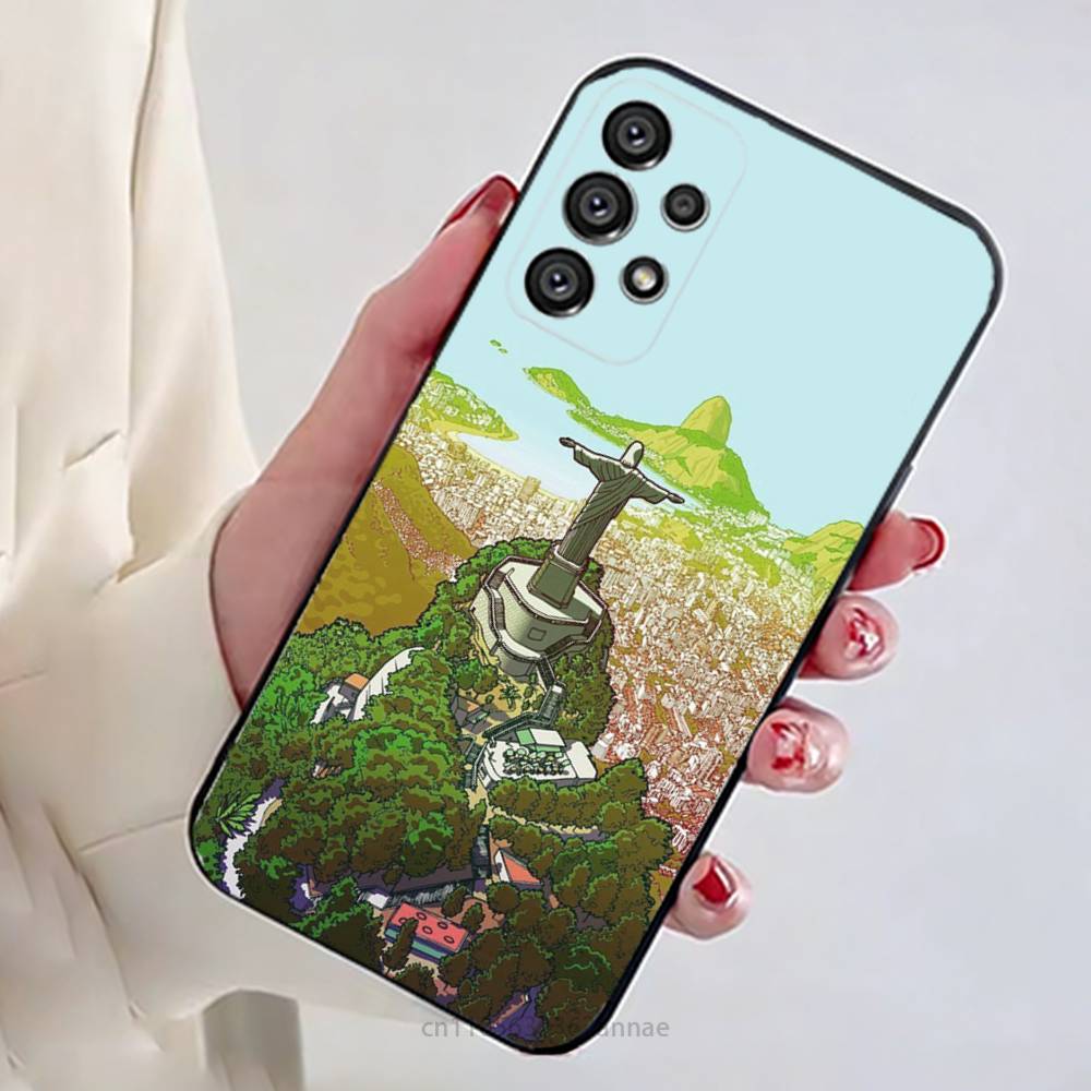 Rio C-Christ the R-Redeemer Phone Case For Samsung Galaxy A54,34,24,73,53,52,52S,04S,04E,A72 Cover