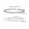 Vnox 2pcs/Set Cuban Figaro Rope Snake Chain Bracelet Set for Men Boys, Gold Black Silver Color Stainless Steel Wristband Jewelry