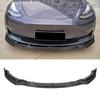3PCS Front Bumper Lip Spoiler Reduce Wind Resistance Abrasion Resistant Replacement for     2017 to 2023