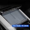 For Geely Zeekr 7X 2025 2026 Car Central Control Wireless Charging Pad Center Console Silicone Mat Cover Anti-Slip Protector