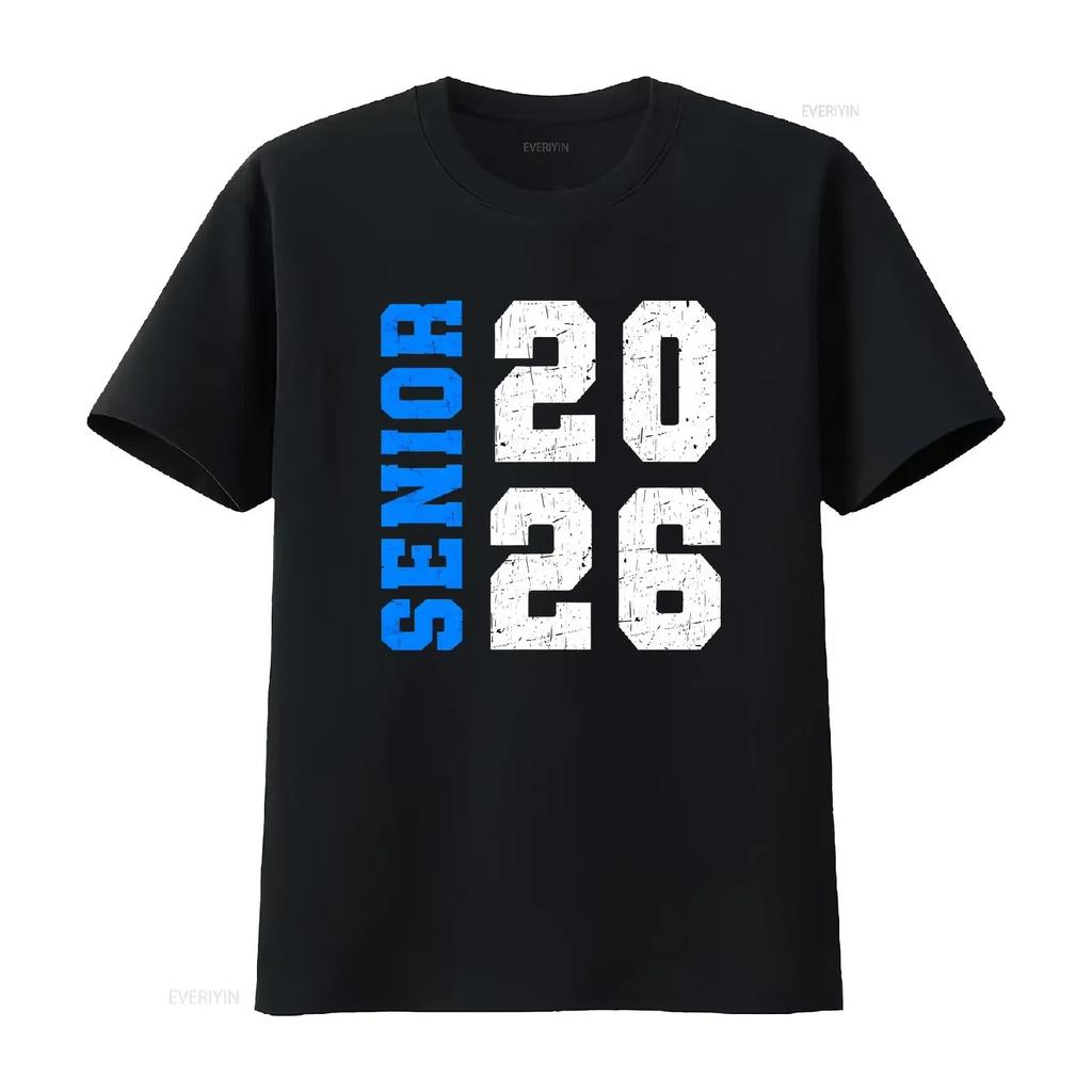 Senior 2026 T Shirt Class Of College High School Graduate vintage Washed Casual Top For Everyday Wear designer clothes