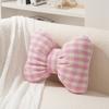 Creative Checkered Bow Cushion For Home Decor And Lounge Comfort