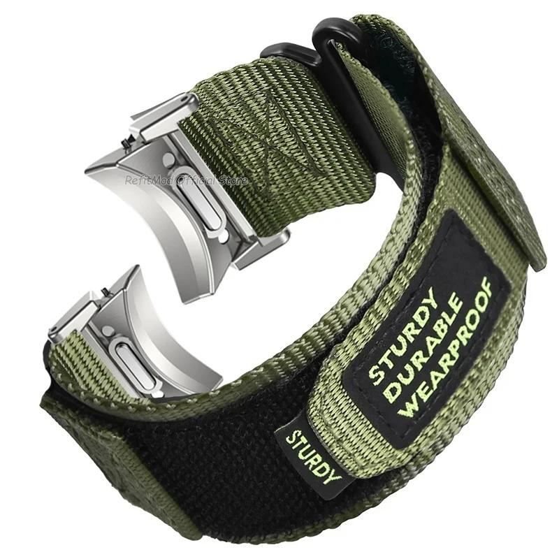 

Quick Fit Nylon Strap for Samsung Galaxy 6/5/4 40mm 44mm No Gaps Bracelet for Watch 6 4 Classic 43 47mm 42 46mm 5 Pro 45mm Band Watch 4 Classic 42mm