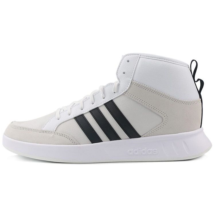 Adidas Court80s Mid Synthetic Leather Retro Casual Supportive Mid-Top Skate Shoes Unisex Sneakers White FY2732