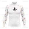 Quick-Dry Long Sleeve Rash Guard Surfing Swimming Freediving Water Sports UV Protection Unisex