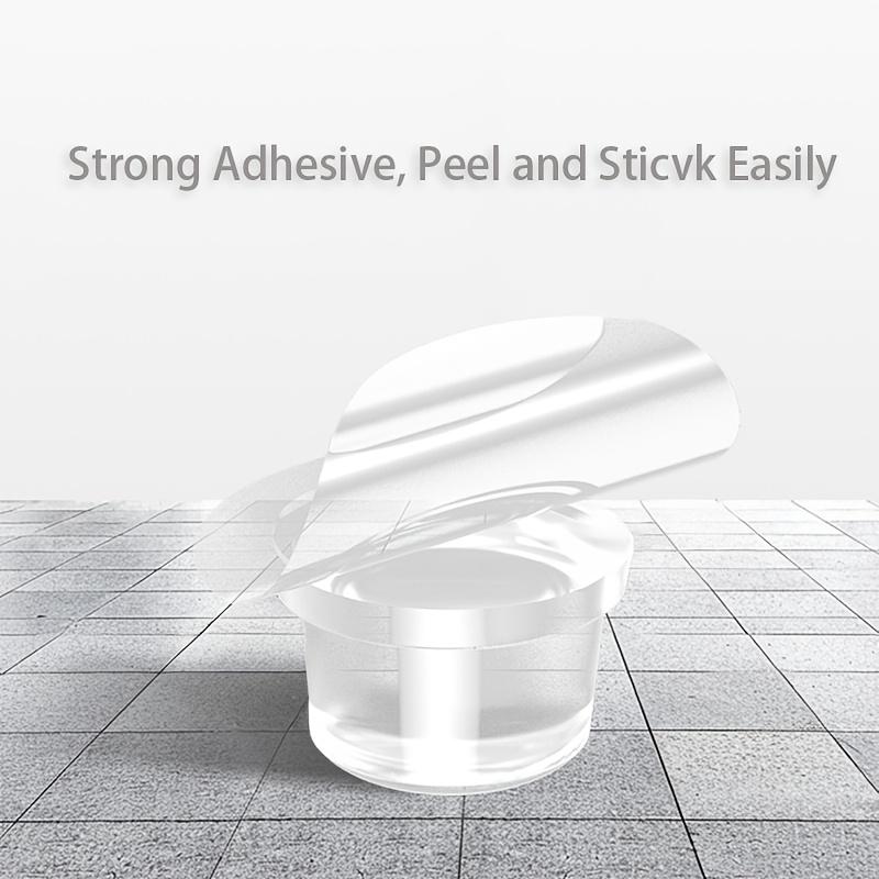 Transparent Silicone Door Stopper No Drill Anti Bump Pad for Office Home Safety Protection Dodgers Door Stop Home Improvement