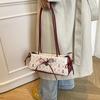 Fashion Sweet Bow Shoulder Bag Cartoon Print Underarm Bag Female Tote Bag Versatile Large Capacity Commuter Handbag KTB