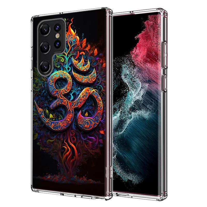 Om Symbol Meditation and Creativity Capa Phone Case For Samsung S26 Ultra S25 Edge Galaxy S23 S21 S20 S24 FE S22 S10 Plus Cover