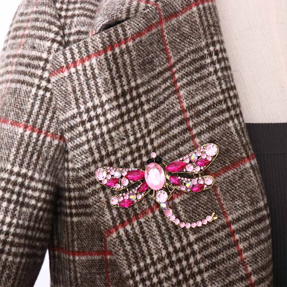 Sense Sweater Coat Collar Pin Korean Style Badge Women Brooch Dragonfly Brooch Clothes Accessories