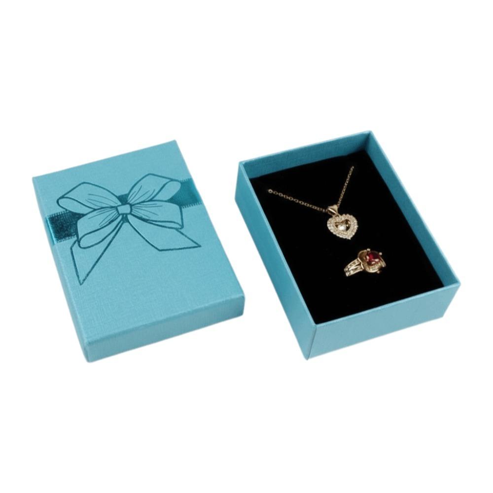 Organizer Box Jewelry Container Bow Decoration Jewelry Storage Box  Jewelry Storage небесно-голубой