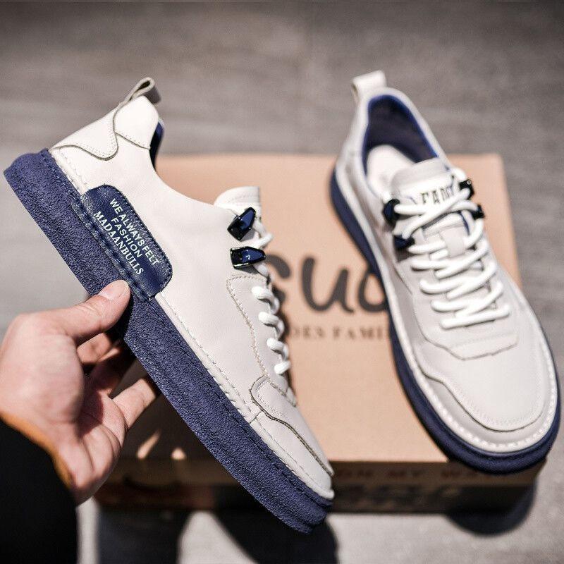 New men's personalized hand-sewn shoes casual shoes versatile board shoes trendy single shoes men's shoes