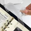 Einfache feste Buchklammern Mattiert transparent Seitenhalter für Lesehilfe Memo-Klammer Kawaii Schreibtischzubehör Praktischer Notizzettelhalter