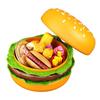 Children's Play Kitchen Hamburger & Veggie Cutting Toy Set