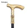 Golden White Wolf Luxury Pattern Walking Stick Party Fashion Elegant Walking Stick Decorative Cospaly Cane Knob Crosier 89cm