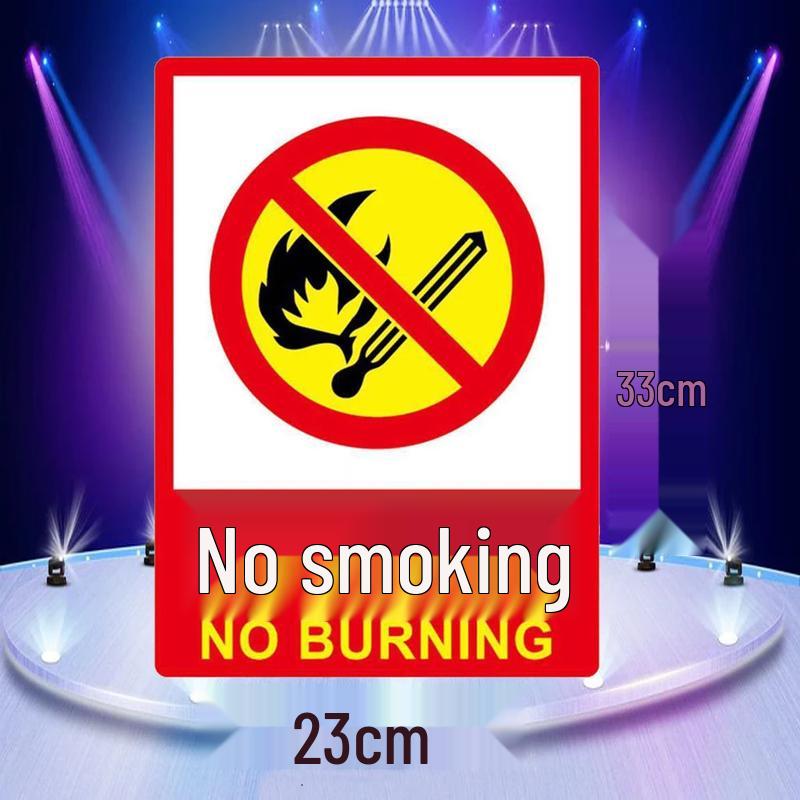 WEZHO No Smoking & Electrical Hazard Safety Sign