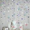 40Ft Iridescent 3D Heart Twinkle Star Garland Holographic Paper Streamer Banner for Birthday Mother's Day Anniversary Engagement Wedding Bridal Baby