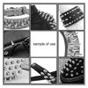20 Pieces 10x20mm Silver Metal Studs Rivets Tips with Tree Shape Design for   Bags Shoes Jackets Decoration