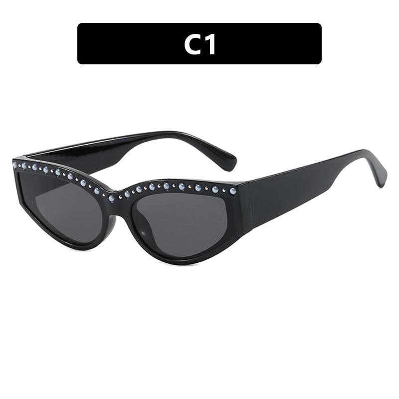 

High Quality Personality Cat Eye Sunglasses Women Men Exquisite Fashion Sun Glasses Revelry Party Travel Shade Glasses C1