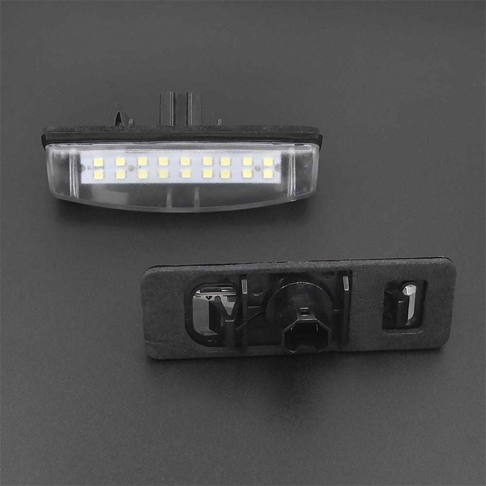 2X LED License Plate Light Rear Lamps Tag 6000K For Toyota Yaris Sedan 2007-2012