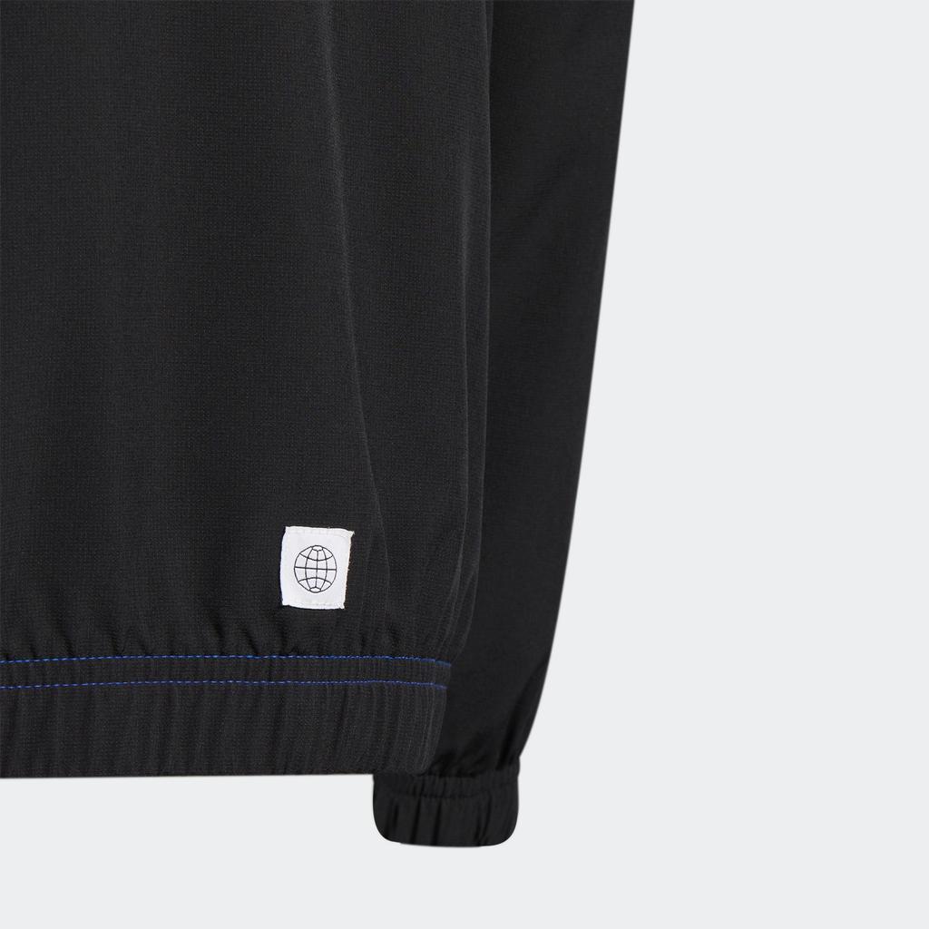 New Adidas Jackets Men's Semi Fluorescent Blue/Black IA8230