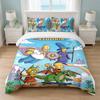 The Simpsons Bedroom 3Pcs Bedding Set Soft Bed Sheet Pillowcases Home Bedding Decoration