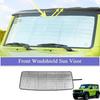 Front Windshield Sun Visor Foldable Sun Shade Cover for Suzuki Jimny JB64 JB74 -2026 UV Rays Block Interior Accessories