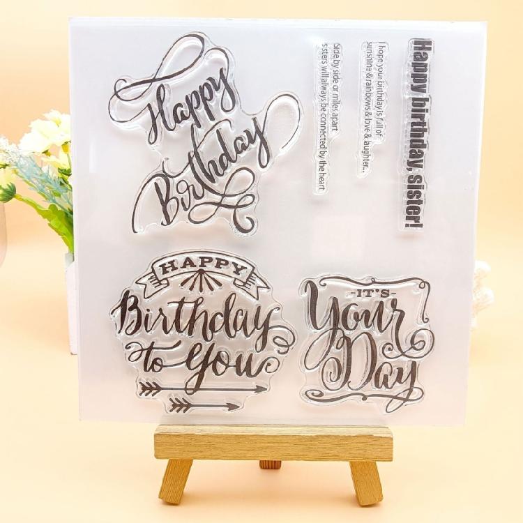 Photo Album Craft Silicone Clear Stamps Spring Flower Transparent Gnomes Stamps