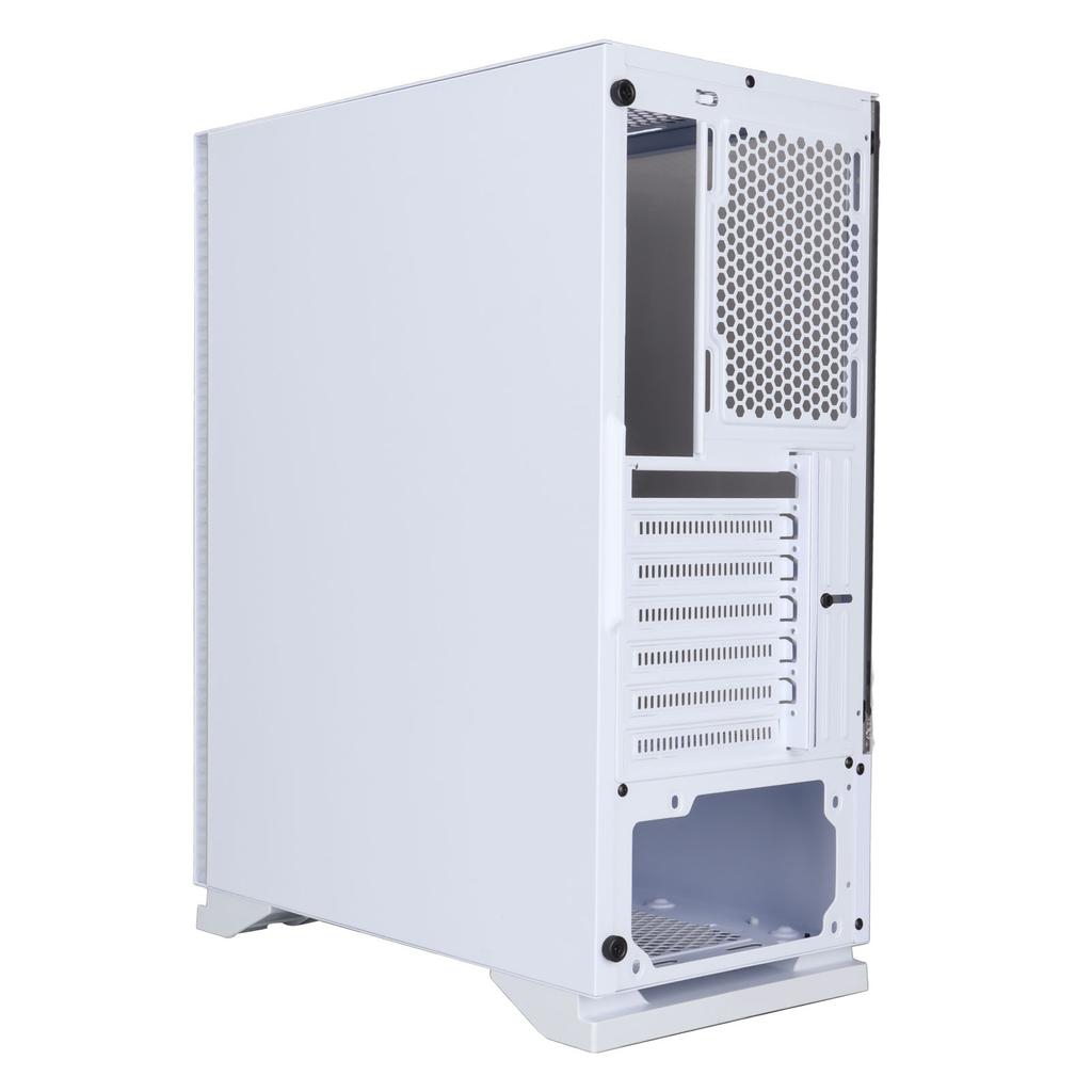 Carcasă RGB pentru desktop, design asimetric, transparent, compatibilitate internă ridicată, expansiune cu 7 sloturi