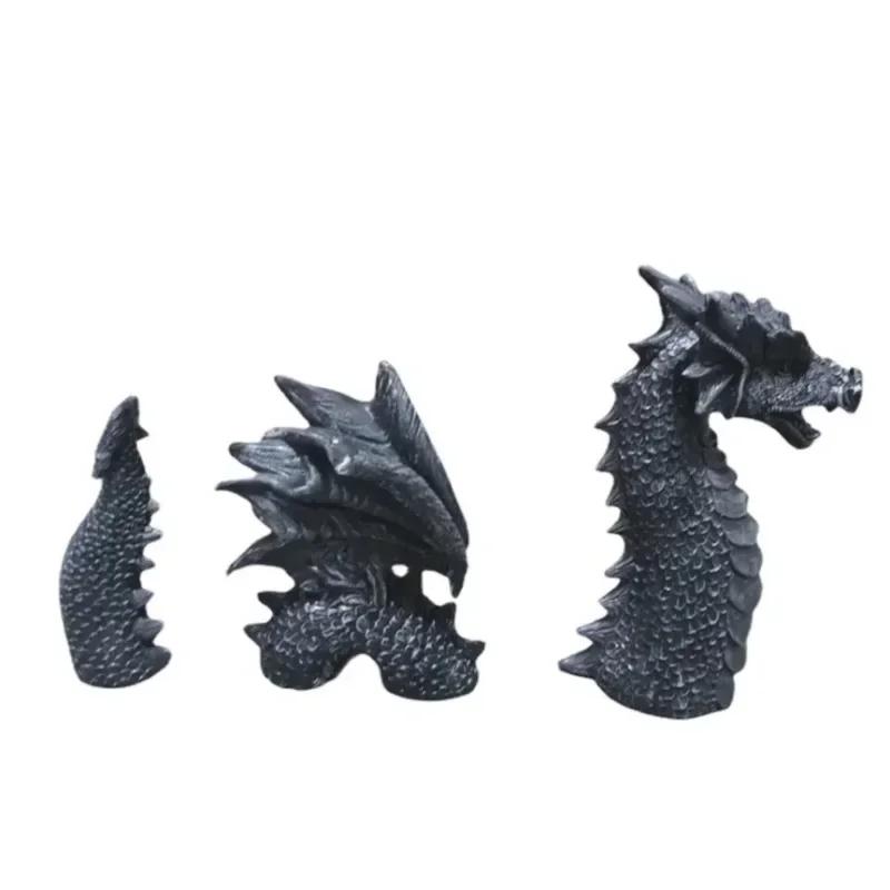 Dragon Sculpture Resin Giant Lawn Sculpture Gothic Fantasy Character Art Garden Terrace Statue Decoration