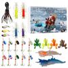 Fishing Lure Christmas Countdown Calendar 24 Days Advent Christmas Fishing Lure Tackle Kit For Lake Stream River Bass Trout Men