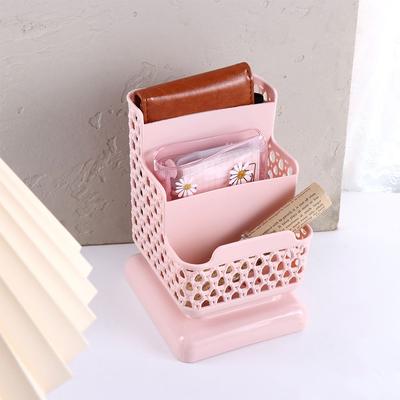 Office Supply Large Capacity Phone Standing Make Up Brush Holder Pen Holders Stationery Organizer Desktop Storage Box