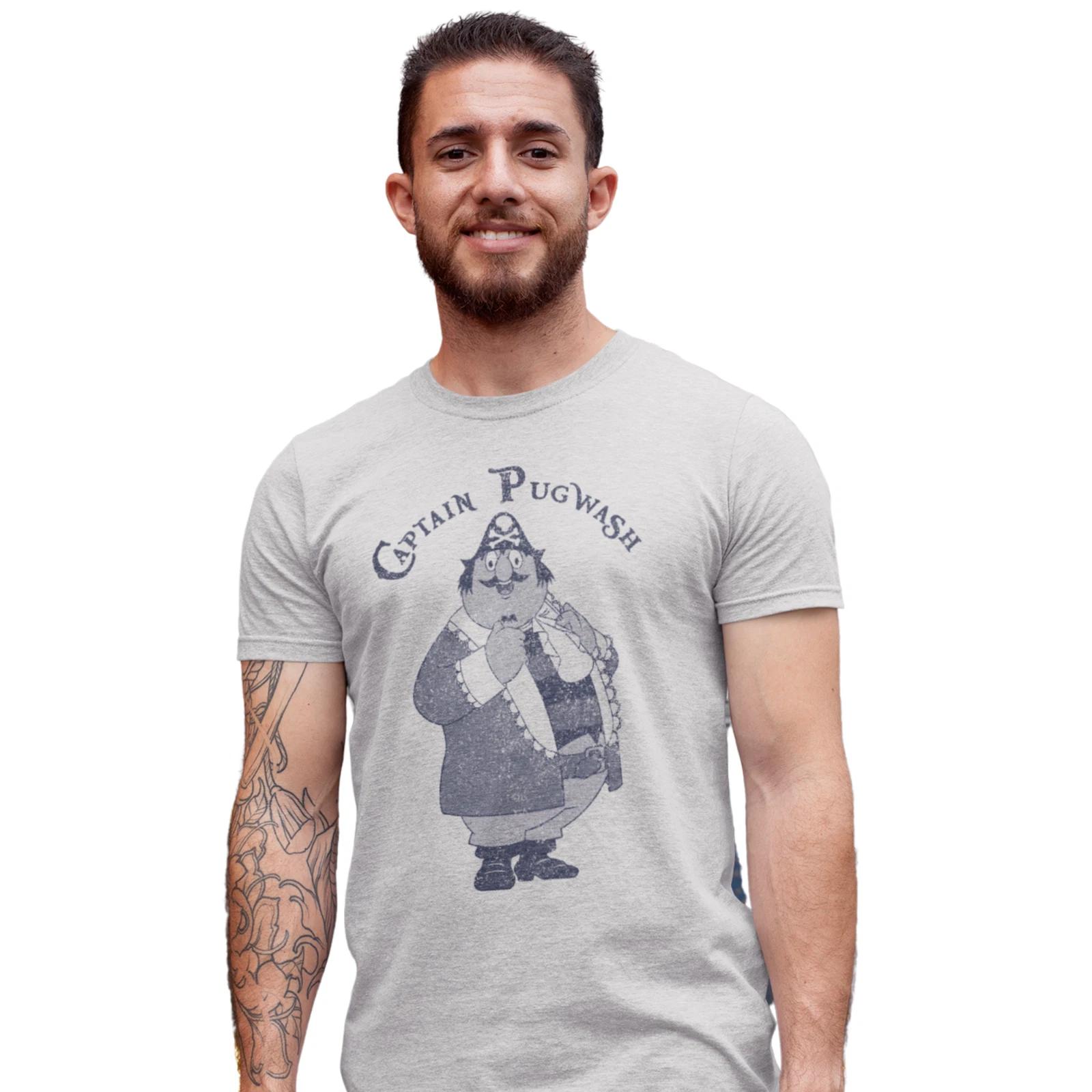 Captain Pugwash Classic Kids TV Hand Printed T-Shirt Birthday Gift S