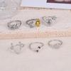 2025 New Fashion Simple Flower Ring INS Style Niche Design Unisex Ring Factory Wholesale