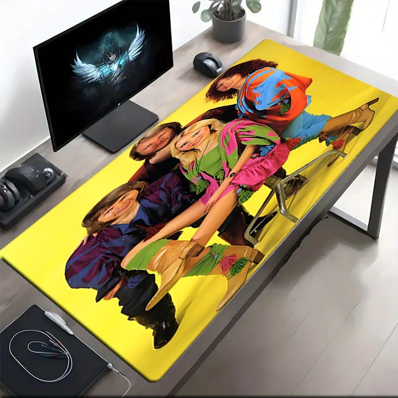 ABBA Theme Mouse Pad, Non Slip Rubber Base, Multifunctional Office & Home Decor, Perfect for Workspace Personalization.