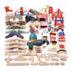 Gift Great Wall Bridge Wooden Track Scene Accessories Suitable for Wooden Train Track Toys for Boys and Girls