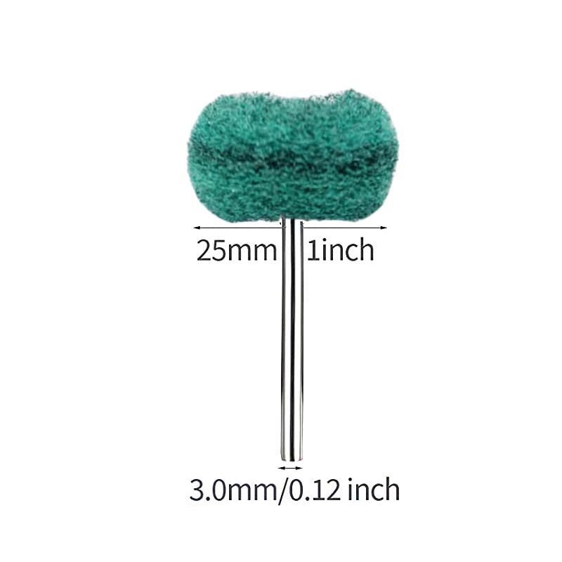 10Pcs Mini Drill Abrasive Brush Fiber Scouring Wheel Pad Cleaning Polishing Sanding Head Electric Grinder Brushes Rotary Tools