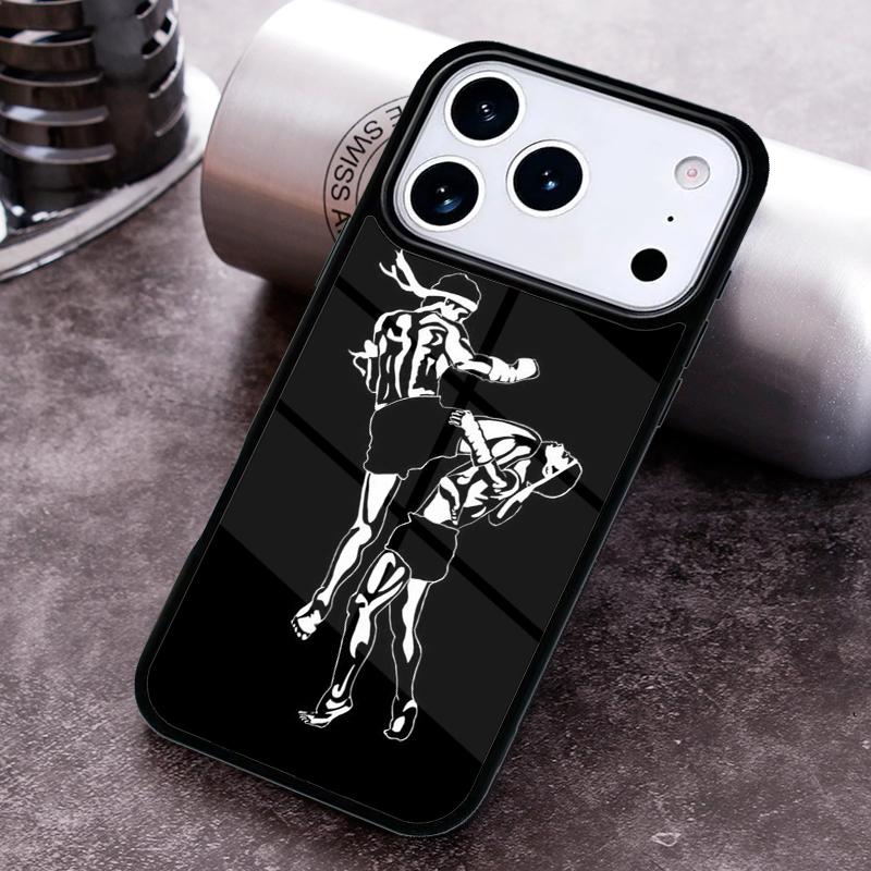 Muay Thai Phone Case for iPhone 17 16 15 Pro Max Air 14 13 12 11 Plus Shockproof Capa Cover