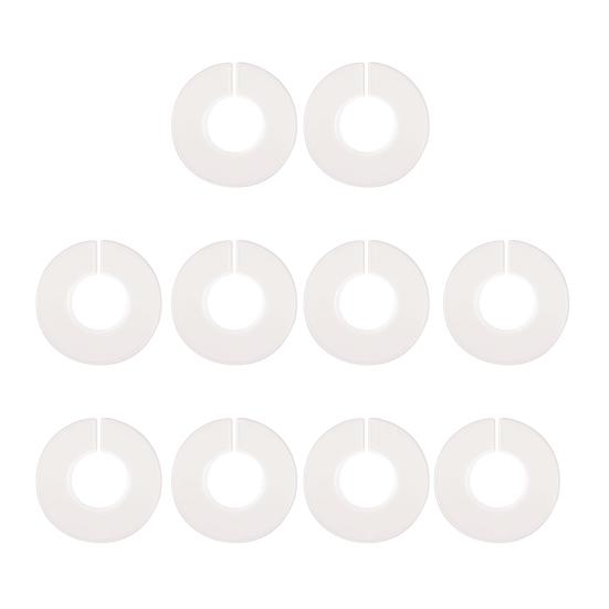 10Pcs Closet Divider Reusable Smooth Surface Plastic Round Clothing Size Hanger Dividers Household Supplies