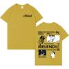 Singer Melendis Harajuku New Album TShirts Men High Quality T Shirts Cotton Casual Y2K Short Sleeve Hot Sale Clothes Teenagers