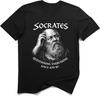 Socrates Questioning Everything Greek Thinker Graphic Tee