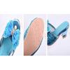 Girls Summer Sandals Slipper Sequined Princesse Children High Heel Party Dress Shoes Leather Slipper For Kids Slides