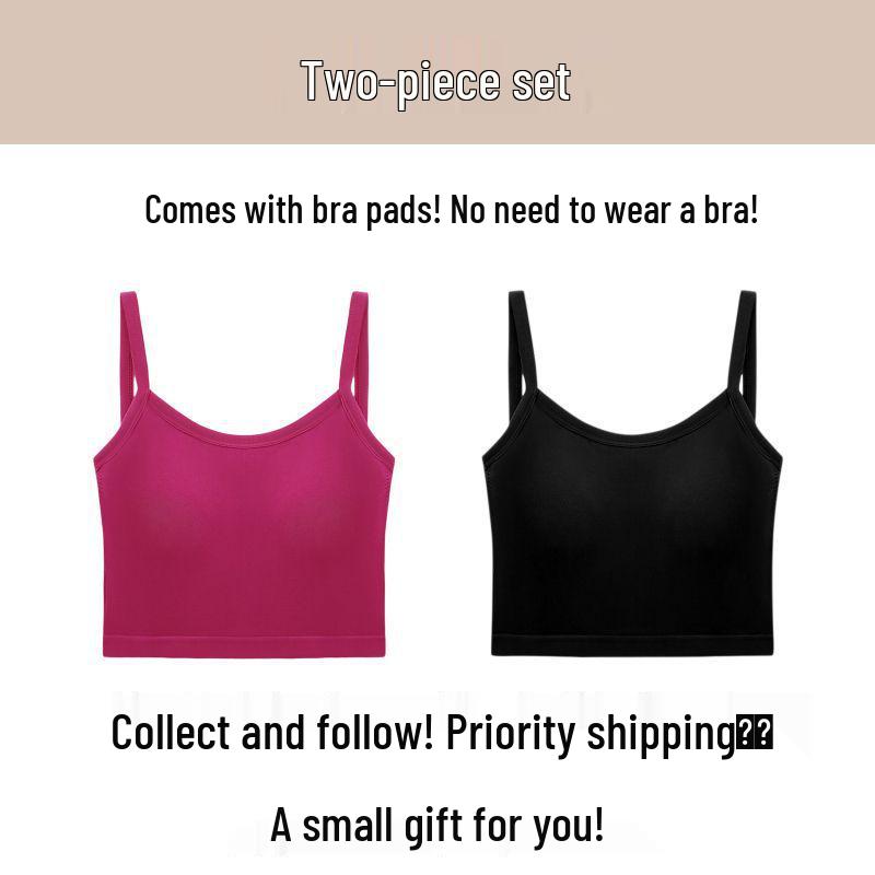Women's Spicy Summer Slim Fit Backless Camisole with Chest Pads
